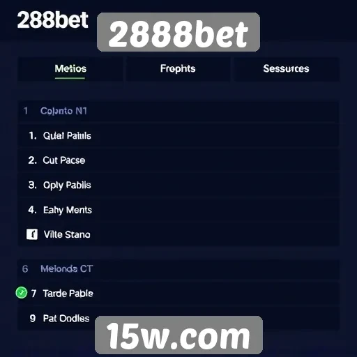 Comparativo de métodos de pagamento no 2888bet